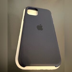 iPhone 11 Pro silicone phone case Apple Midnight Blue EUC